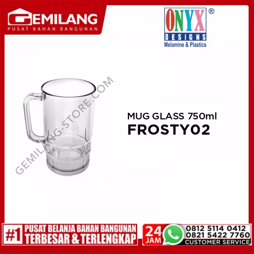 ONYX MUG GLASS FROSTY02 ACG20AAE 750ml