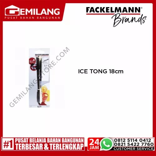 FACKELMANN ICE TONG S/S 18cm