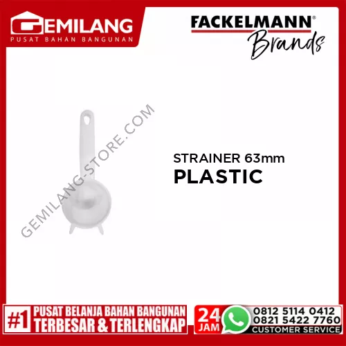 FACKELMANN PLASTIC STRAINER 63mm