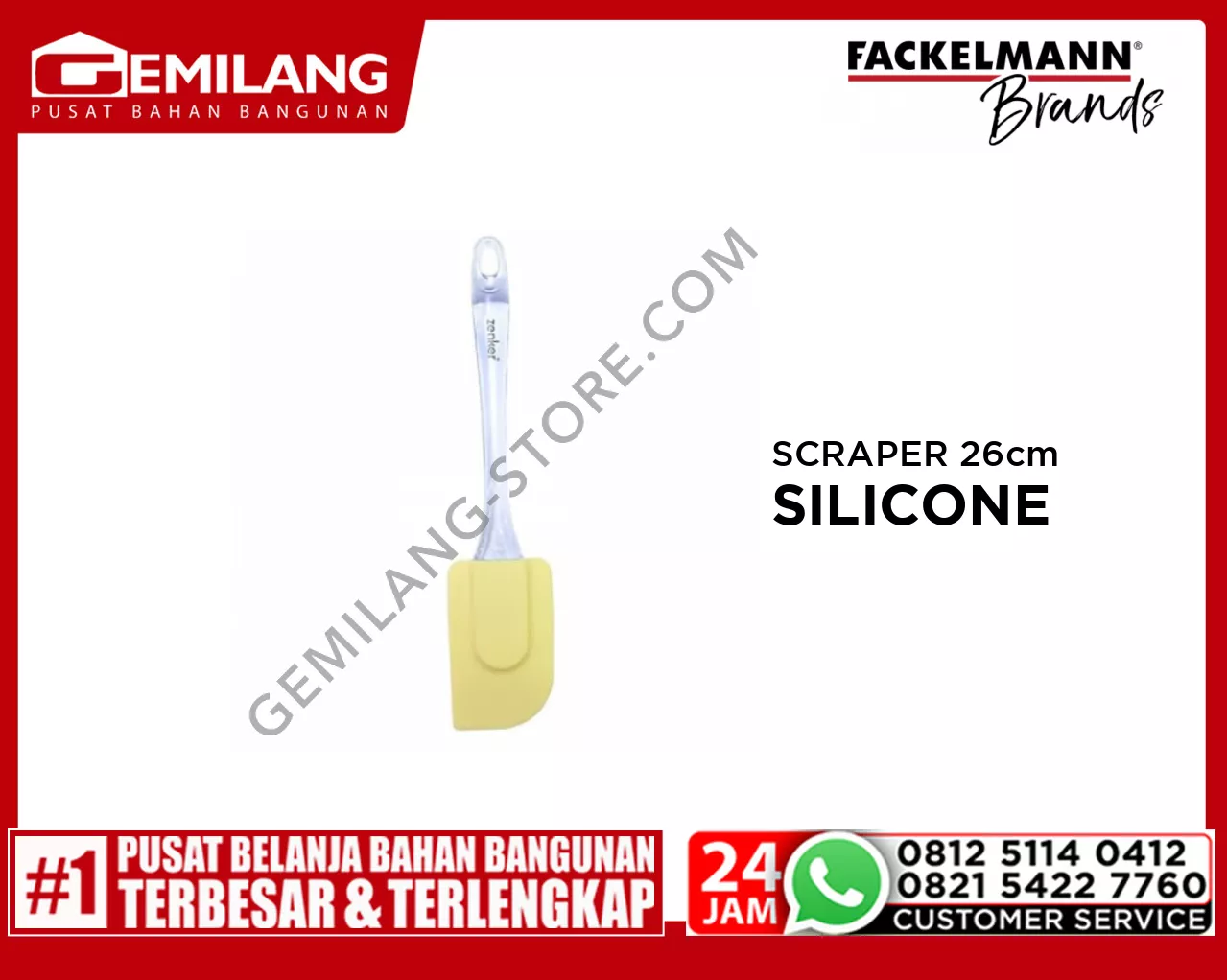 FACKELMANN SCRAPER SILICONE 26cm
