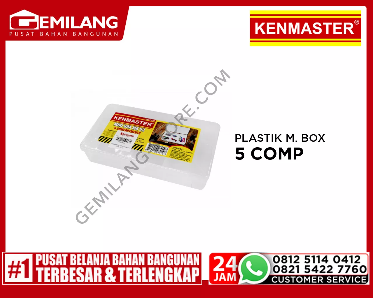 KENMASTER PLASTIK MINI BOX 5 COMP MK02