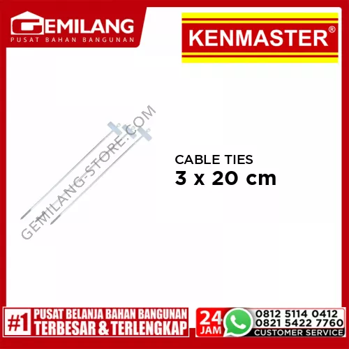 KENMASTER CABLE TIES MARKER 3 x 20 cm (100pc)