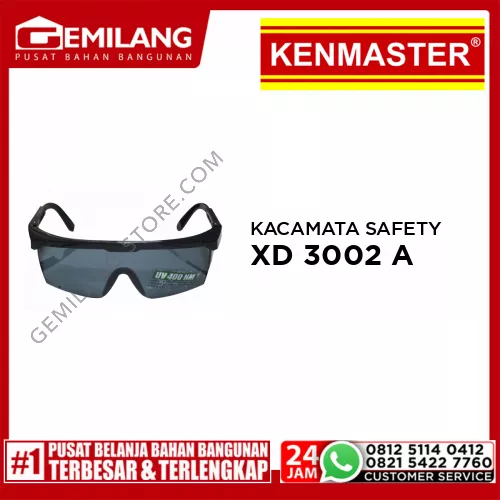 KENMASTER KACAMATA SAFETY BLACK XD 3002 A