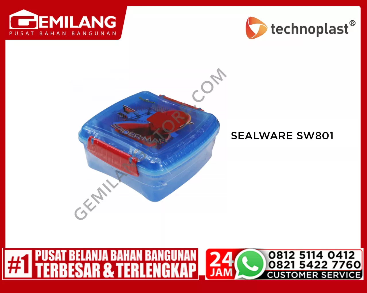 TECHNOPLAST SPIDERMAN HOMECOMING SEALWARE SW801.SDCH