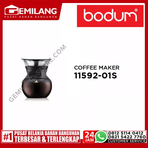 BODUM POUR OVER COFFEE MAKER WITH PERMANENT FILTER 17OZ 11592-01S