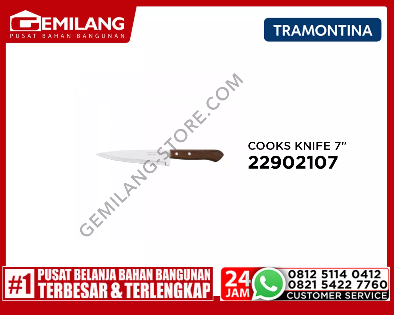TRAMONTINA DYNAMIC COOKS KNIFE TRAMON 22902107 7inch
