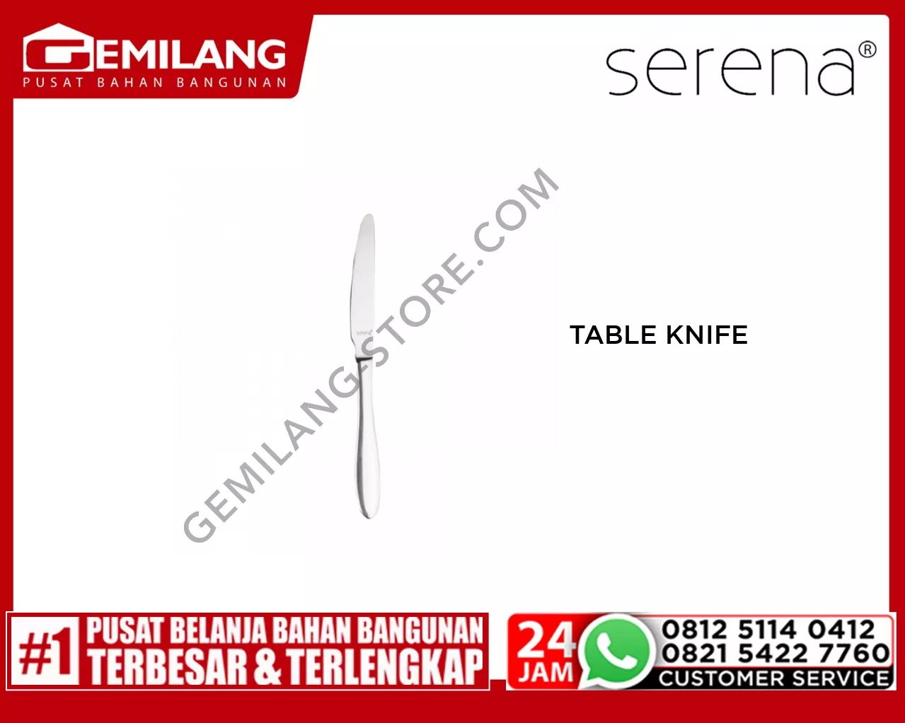 SERENA VANCOUVER TABLE KNIFE YKVANCOUTBLKNF