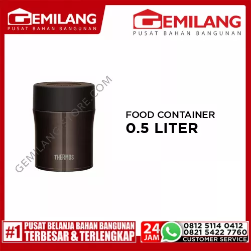 THERMOS VACUUM INSULATED FOOD CONTAINER BLACK THMJBM-500 BK