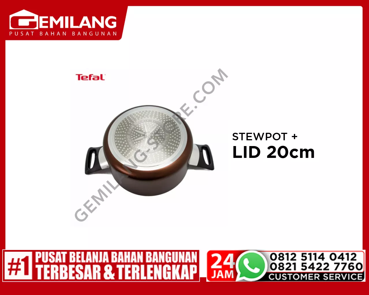 TEFAL DAY BY DAY STEWPOT + LID 20cm