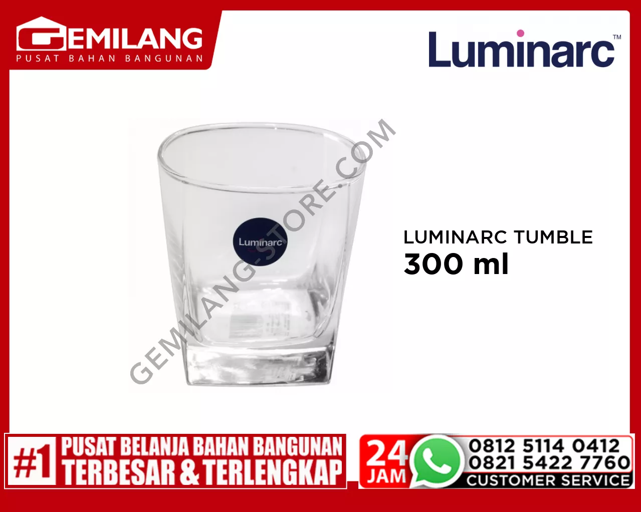 LUMINARC TUMBLER STERLING 30cl