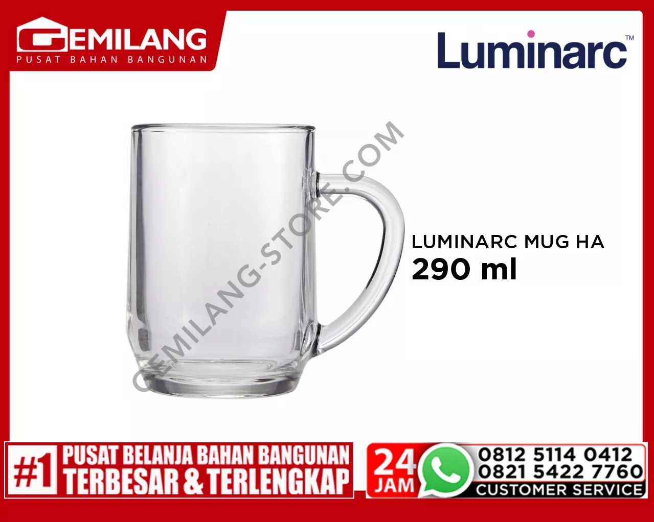LUMINARC MUG HAWORTH 29cl