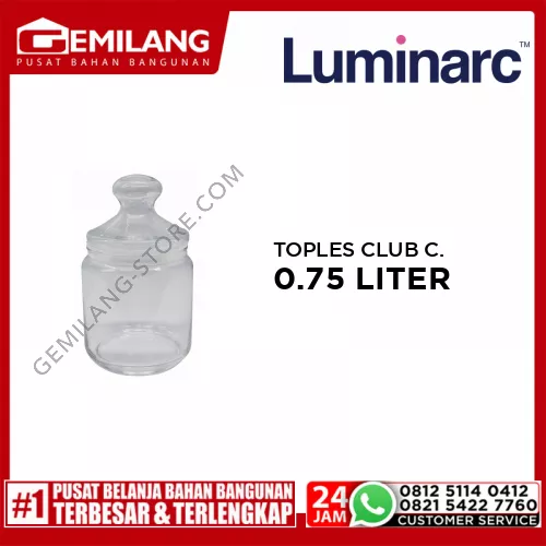 LUMINARC TOPLES CLUB CLEAR 0.75ltr