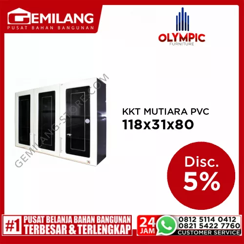 OLYMPIC KKT MUTIARA PVC PEARL & SON. OAK DARK 1179 x 310 x 800