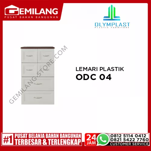 OLYMPLAST LEMARI PLASTIK ODC 04 (C) (CLASSIC) WHITE