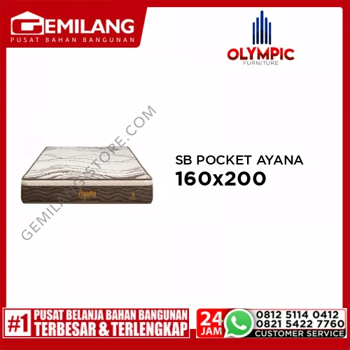 OLYMPIC SPRING BED POCKET AYANA 160 x 200