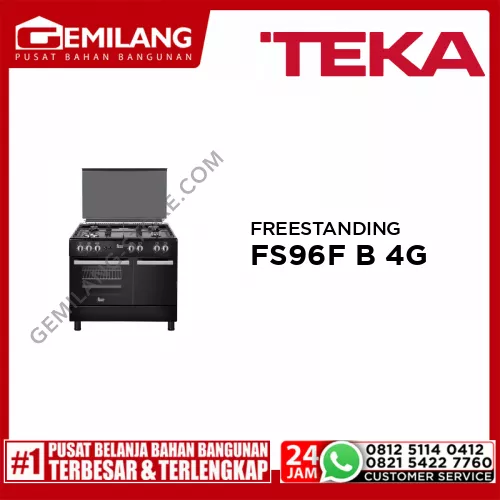 TEKA HOB FREESTANDING FS96F B 4G BLACK