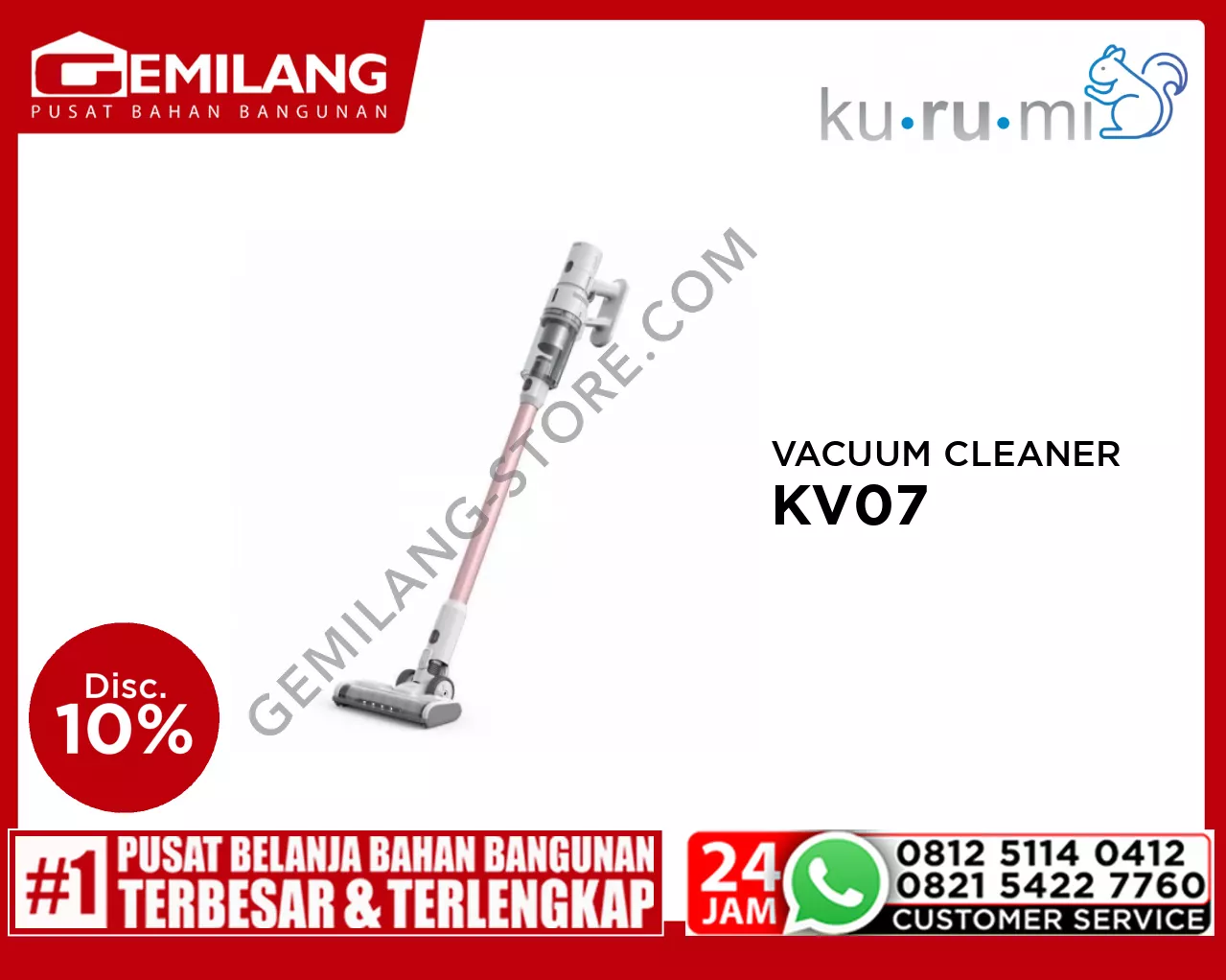 KURUMI VACUUM CLEANER POWERFUL CORDLESS STICK KV07