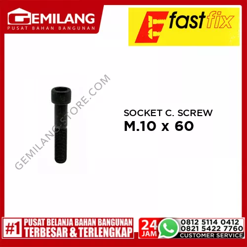 FAST FIX SOCKET CAP SCREW M.10 x 60 2pc/PAK