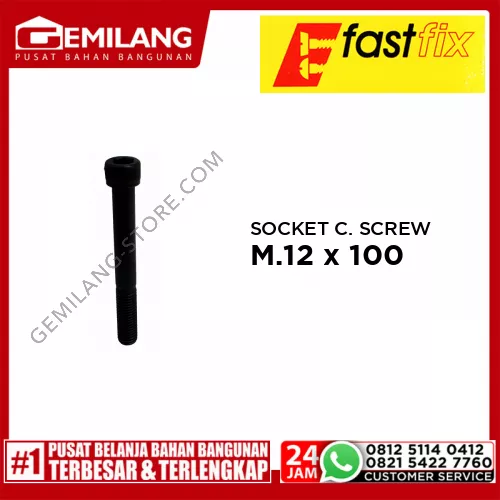 FAST FIX SOCKET CAP SCREW M.12 x 100 2pc/PAK