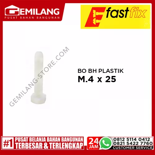 FAST FIX BO BH PLASTIK M.4 x 25 IMP /PAK