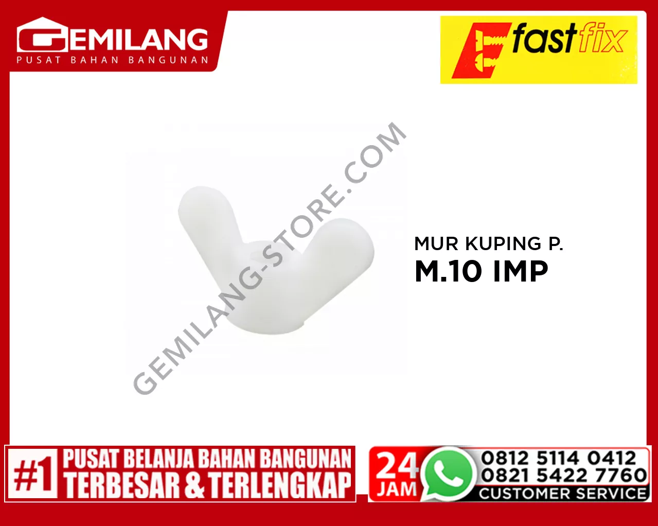 MUR KUPING PLASTIK M.10 IMP 2pc/PAK