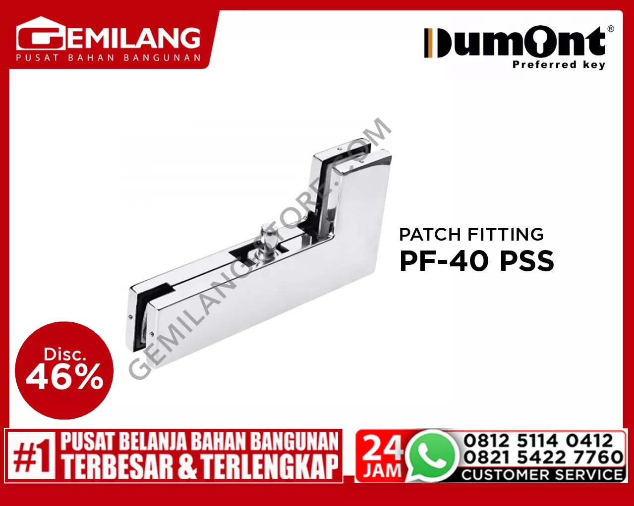 DUMONT PATCH FITTING PF-40 PSS