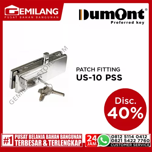 DUMONT LOCK PATCH FITTING US-10 PSS