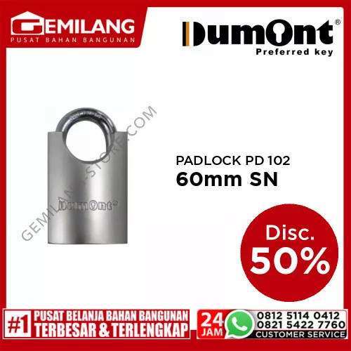 DUMONT PADLOCK PD 102-60mm SN