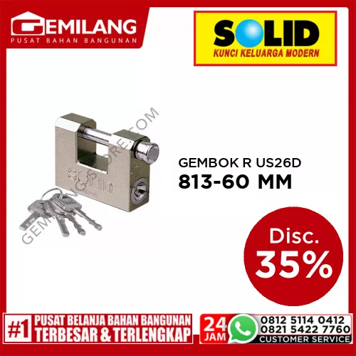 SOLID GEMBOK R 813-60 MM US26D